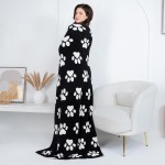 Wholesale solmere Blanket Paw Print Blanket Wrap yourself pure indulgence Solmer