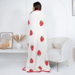 Wholesale solmere Blanket Cherry Print Blanket Wrap yourself pure indulgence Sol