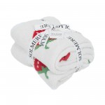 Wholesale solmere Blanket Cherry Print Blanket Wrap yourself pure indulgence Sol