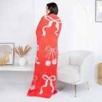 Wholesale solmere Blanket Cherries Bow Blanket Wrap yourself pure indulgence Sol