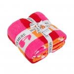 Wholesale solmere Blanket Checkered Flowers Cherries Blanket Wrap yourself pure