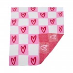 Wholesale solmere Blanket Checkered Hearts Blanket Wrap yourself pure indulgence
