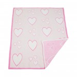 Wholesale solmere Blanket Mixed Hearts Blanket Wrap yourself pure indulgence Sol
