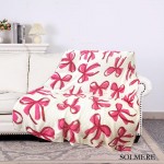Wholesale solmere Blanket Pink Bow Blanket Wrap yourself pure indulgence Solmere