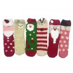 Wholesale solmere Soft Plush Knit Christmas Socks pack One Fits Most Adult Assor