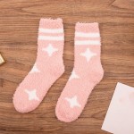 Wholesale soft Plush Knit Star Socks pack One Fits Most Adult Assorted Colors Po