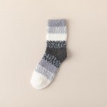 Wholesale soft Plush Knit Stripe Socks pack One Fits Most Adult Assorted Colors