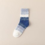 Wholesale soft Plush Knit Stripe Socks pack One Fits Most Adult Assorted Colors
