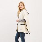 Wholesale knit Kimono Hood Pockets One Fits Most Polyester