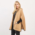 Wholesale knit Kimono Hood Pockets One Fits Most Polyester