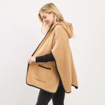 Wholesale knit Kimono Hood Pockets One Fits Most Polyester