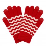 Knit Chevron Gloves 

- Touch Screen Compatible
- One Size Fits Most
- 70% Polyester / 30% PU