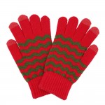 Knit Chevron Gloves 

- Touch Screen Compatible
- One Size Fits Most
- 70% Polyester / 30% PU