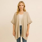 Do Everything In Love Solid Kimono 

- One Size Fits Most (0-14)
- L 31.5" x W 33.5" 
- 100% Acrylic
