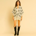 Do Everything In Love Soft Knit Striped Fringe Kimono

- One Size Fits Most (0-14)
- L 31.5" x W 33.5"
- 100% Acrylic