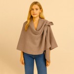 Do Everything In Love Lurex Ruana Wrap With Strap 

- One Size Fits Most ( 0-14) 
- L 26.4" x W 43.3" 
- 100% Acrylic 