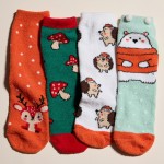 Wholesale microfiber Christmas Socks Pack Gift Box Included Women s Microfiber P