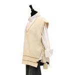 Wholesale cC VTC Knit Vest Tassels Polyester Acrylic Nylon One Fits Most