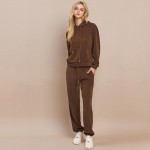 Wholesale women s Corduroy Jogger Pants Stretch Knit Corduroy Fabric Two Pockets