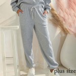 Wholesale women s Corduroy Jogger Pants Stretch Knit Corduroy Fabric Two Pockets