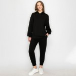 Wholesale women s Oversized UltraComfy Hoodie Long Sleeves Banded Sleeves Pull S