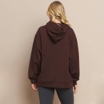 Wholesale women s Oversized UltraComfy Hoodie Long Sleeves Banded Sleeves Pull S
