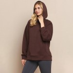 Wholesale women s Oversized UltraComfy Hoodie Long Sleeves Banded Sleeves Pull S