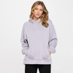 Wholesale women s Oversized UltraComfy Hoodie Long Sleeves Banded Sleeves Pull S