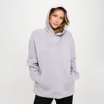 Wholesale women s Oversized UltraComfy Hoodie Long Sleeves Banded Sleeves Pull S