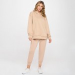 Wholesale women s Oversized UltraComfy Hoodie Long Sleeves Banded Sleeves Pull S