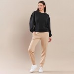 Wholesale women s Sporty Chic UltraComfy Joggers Drawstring Two pockets Solid co