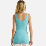 Wholesale women s Seamless Reversible V Neck Tank Top Shoulder Straps V Neckline