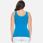 Wholesale lady s Plus V U Neckline Reversible Seamless Tank Shoulder Straps Back