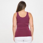 Wholesale lady s Plus V U Neckline Reversible Seamless Tank Shoulder Straps Back
