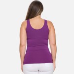 Wholesale lady s Plus V U Neckline Reversible Seamless Tank Shoulder Straps Back
