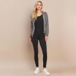 Wholesale women s Luxe Funnel Neck Cardigan Double Zip Rib Cardigan Versatile Fu