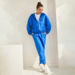 Wholesale women s UltraComfy Zip up Jacket Hoodie Dropped Shoulder Zip Front Clo