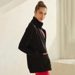 Wholesale women s Ultra Soft Funnel Neck Full Zip Jacket Funnel Neck Raglan Slee