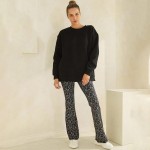 Wholesale women s Cozy Fleece Oversized Sweatshirt Soft fleece fabric Dropped sh