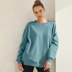Wholesale women s Cozy Fleece Oversized Sweatshirt Soft fleece fabric Dropped sh