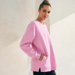 Wholesale women s Cozy Fleece Oversized Sweatshirt Soft fleece fabric Dropped sh