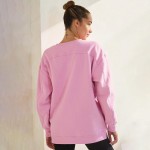 Wholesale women s Cozy Fleece Oversized Sweatshirt Soft fleece fabric Dropped sh