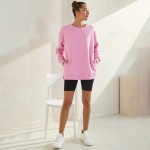 Wholesale women s Cozy Fleece Oversized Sweatshirt Soft fleece fabric Dropped sh