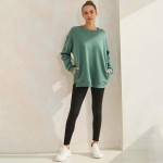 Wholesale women s Cozy Fleece Oversized Sweatshirt Soft fleece fabric Dropped sh