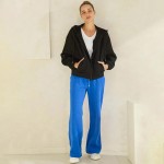 Wholesale women s Cozy Fleece Front Zip Hoodie Dropped Shoulder Zip Front Closur