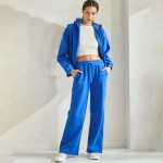 Wholesale women s Cozy Fleece Front Zip Hoodie Dropped Shoulder Zip Front Closur