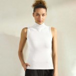 Wholesale women s Mock Neck Seamless Sleeveless Tank oSeamless Mock Neck oSelf F