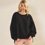 Wholesale women s Textured Cotton Relaxed Fit Top Lightweight breathable Classic