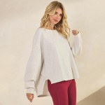 Wholesale women s Textured Cotton Relaxed Fit Top Lightweight breathable Classic