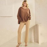 Wholesale women s Textured Cotton Relaxed Fit Top Lightweight breathable Classic